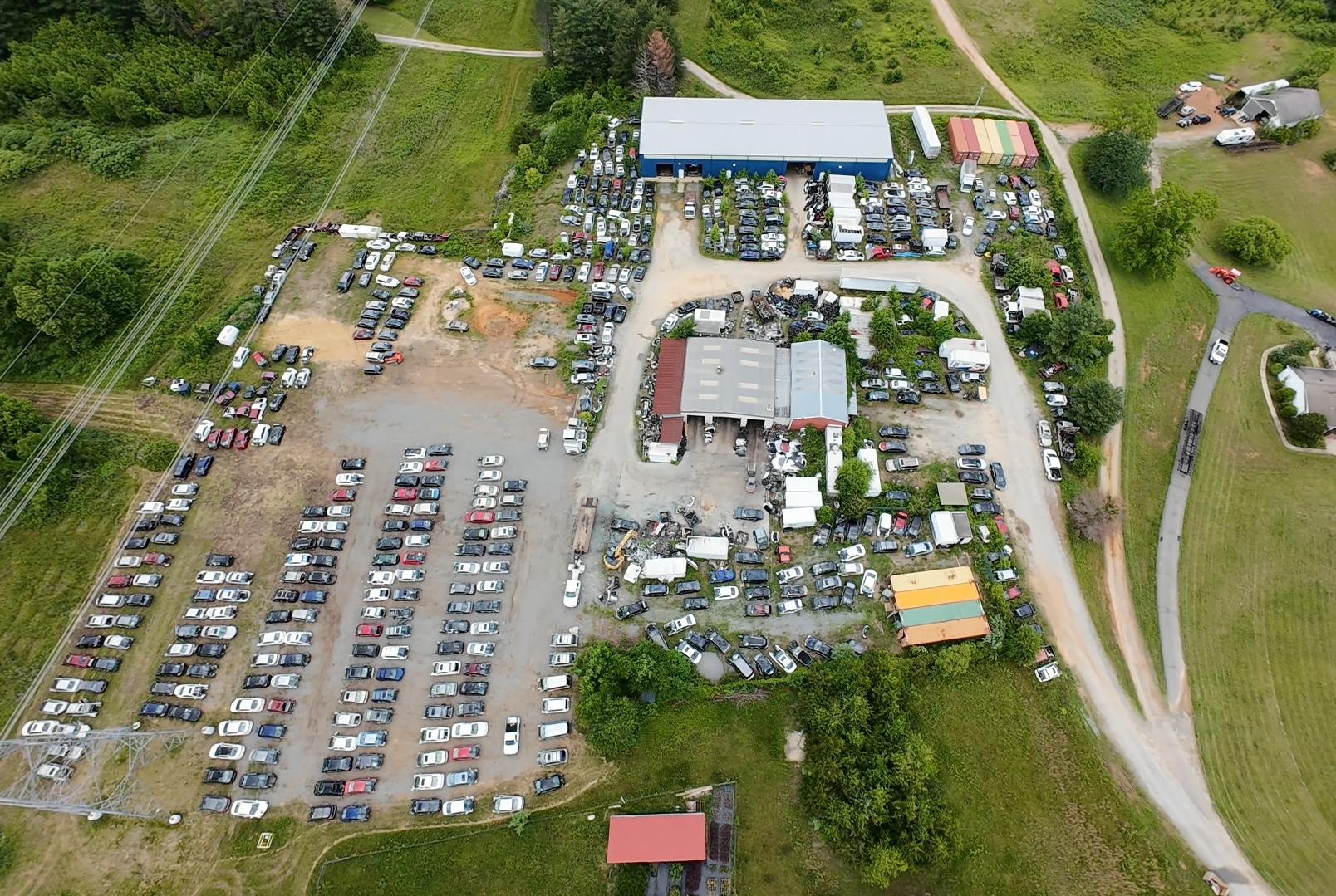 Global Auto Parts salvage yard facility and dismantling center
